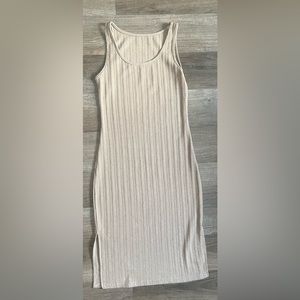 Tan Ribbed Dress